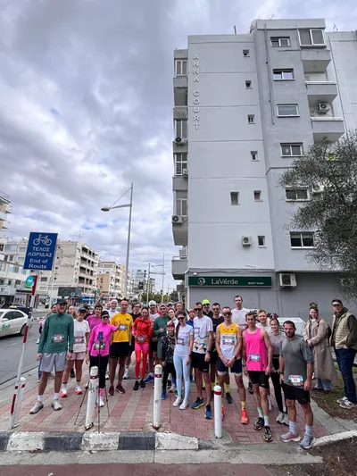 A photograph from the 2025 Limassol Santa Run.