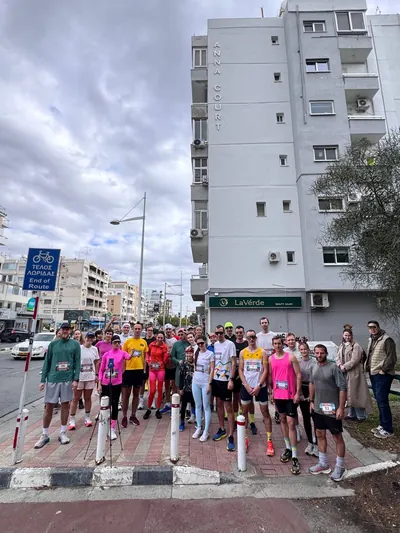A photograph from the 2025 Limassol Santa Run.