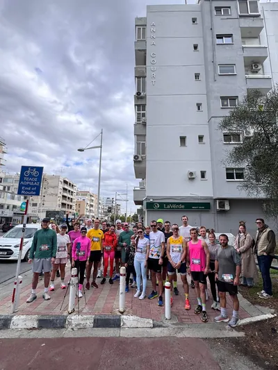 A photograph from the 2025 Limassol Santa Run.