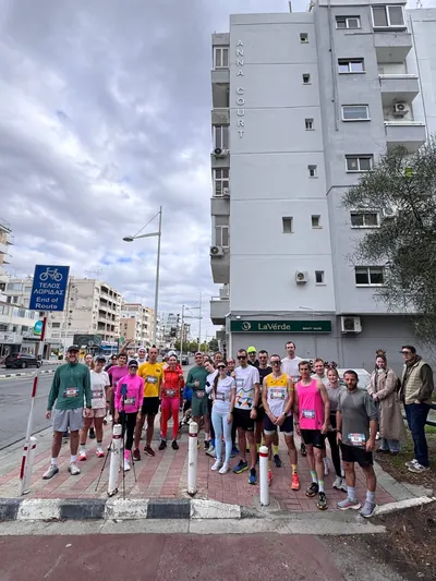 A photograph from the 2025 Limassol Santa Run.