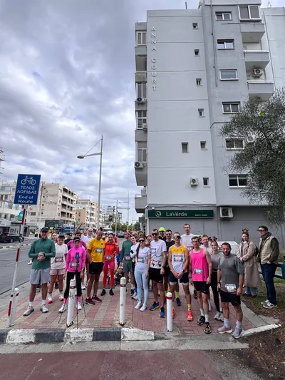 A photograph from the 2025 Limassol Santa Run.