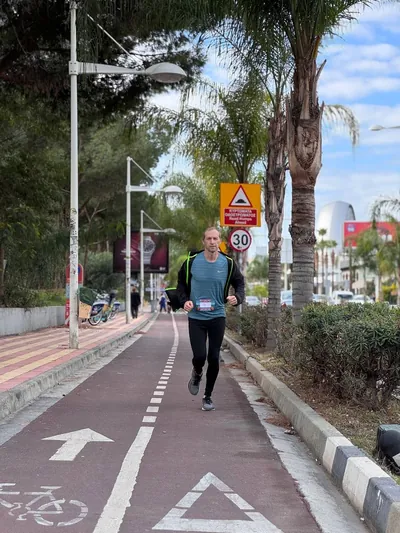 A photograph from the 2025 Limassol Santa Run.