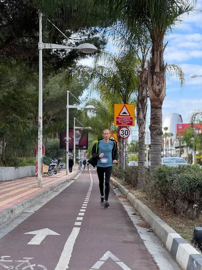 A photograph from the 2025 Limassol Santa Run.