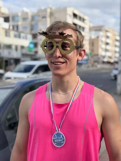 A photograph from the 2025 Limassol Santa Run.