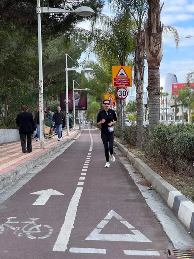 A photograph from the 2025 Limassol Santa Run.