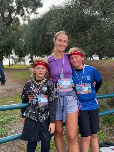 A photograph from the 2025 Limassol Santa Run.