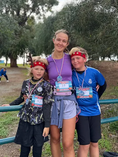 A photograph from the 2025 Limassol Santa Run.