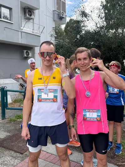 A photograph from the 2025 Limassol Santa Run.