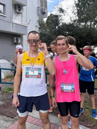 A photograph from the 2025 Limassol Santa Run.