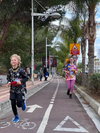 A photograph from the 2025 Limassol Santa Run.