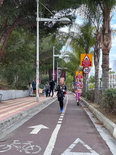 A photograph from the 2025 Limassol Santa Run.