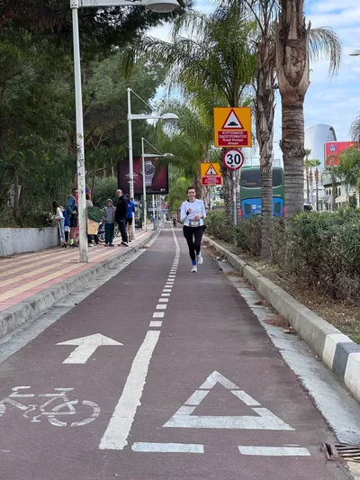 A photograph from the 2025 Limassol Santa Run.