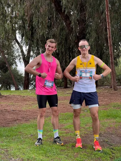 A photograph from the 2025 Limassol Santa Run.