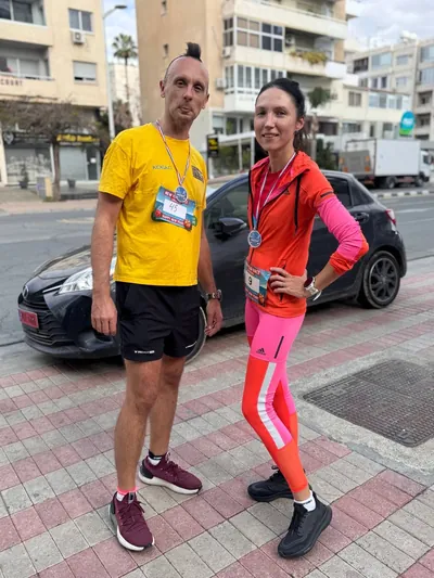 A photograph from the 2025 Limassol Santa Run.