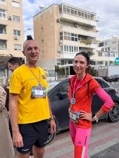 A photograph from the 2025 Limassol Santa Run.
