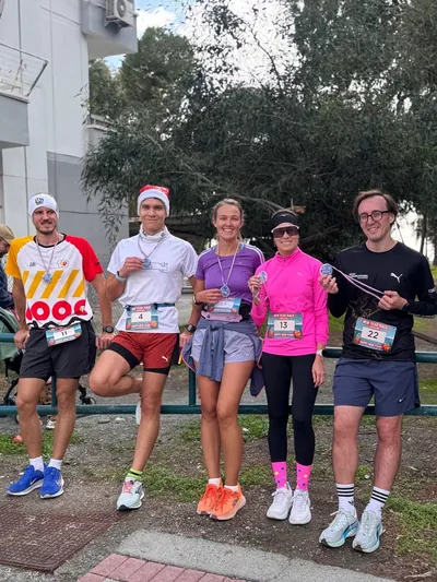 A photograph from the 2025 Limassol Santa Run.