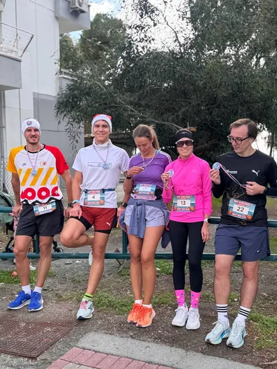 A photograph from the 2025 Limassol Santa Run.