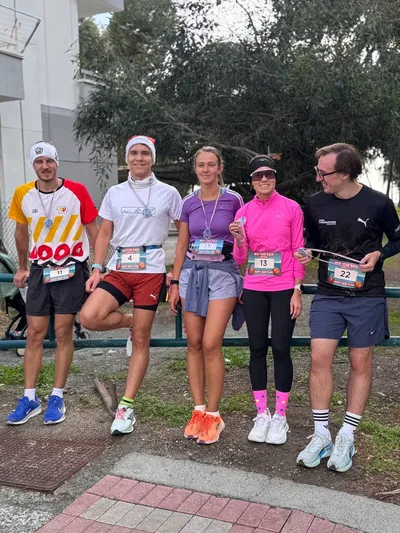 A photograph from the 2025 Limassol Santa Run.
