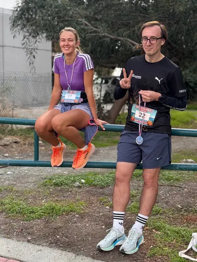 A photograph from the 2025 Limassol Santa Run.