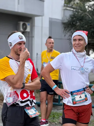 A photograph from the 2025 Limassol Santa Run.