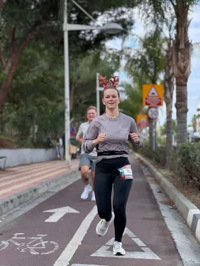 A photograph from the 2025 Limassol Santa Run.