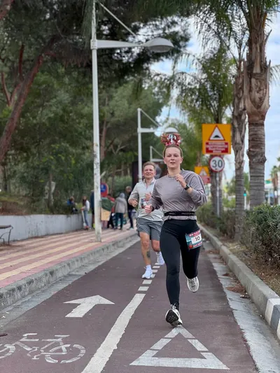A photograph from the 2025 Limassol Santa Run.