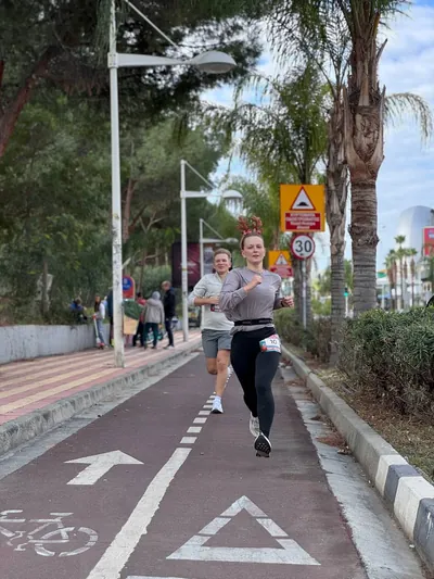 A photograph from the 2025 Limassol Santa Run.