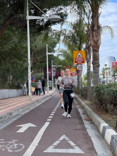 A photograph from the 2025 Limassol Santa Run.