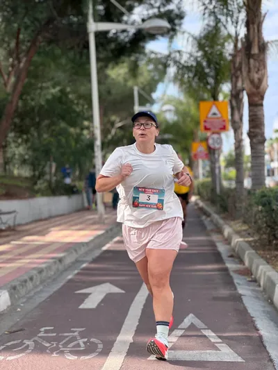 A photograph from the 2025 Limassol Santa Run.