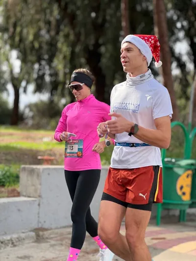 A photograph from the 2025 Limassol Santa Run.