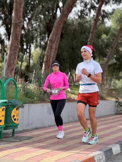 A photograph from the 2025 Limassol Santa Run.