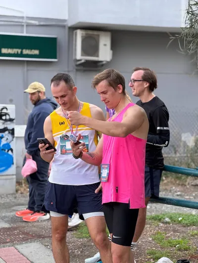 A photograph from the 2025 Limassol Santa Run.