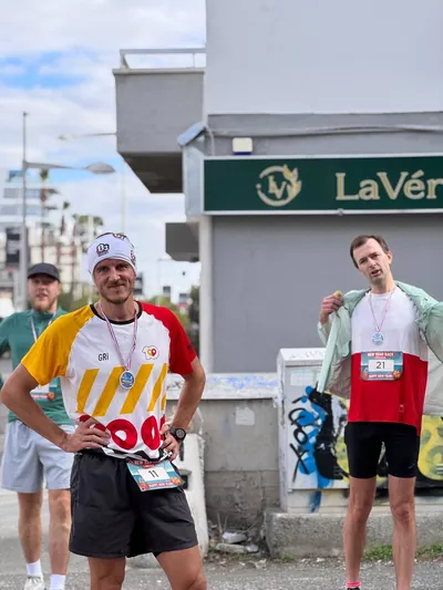 A photograph from the 2025 Limassol Santa Run.