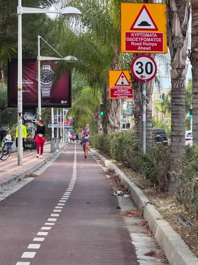 A photograph from the 2025 Limassol Santa Run.