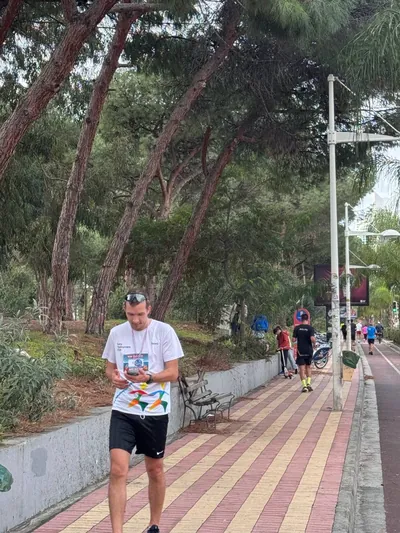 A photograph from the 2025 Limassol Santa Run.