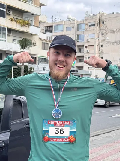 A photograph from the 2025 Limassol Santa Run.