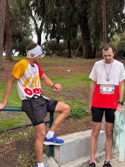 A photograph from the 2025 Limassol Santa Run.