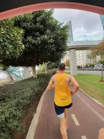A photograph from the 2025 Limassol Santa Run.