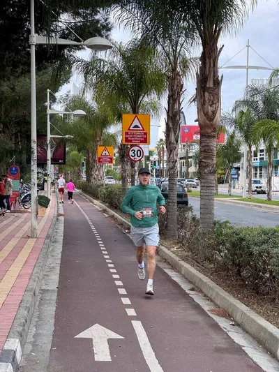 A photograph from the 2025 Limassol Santa Run.