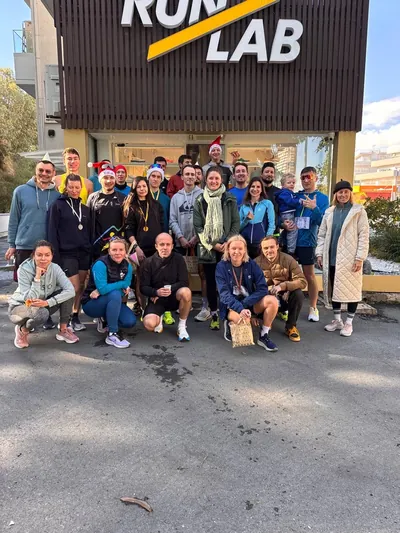 A photograph from the 2024 Limassol Santa Run.