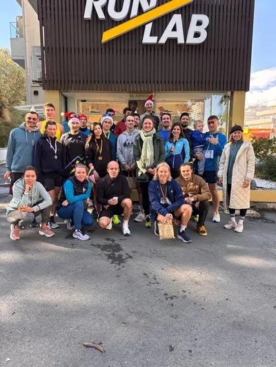 A photograph from the 2024 Limassol Santa Run.