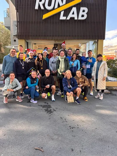 A photograph from the 2024 Limassol Santa Run.