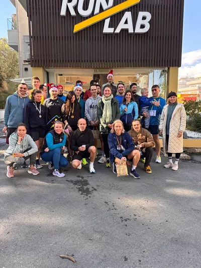 A photograph from the 2024 Limassol Santa Run.