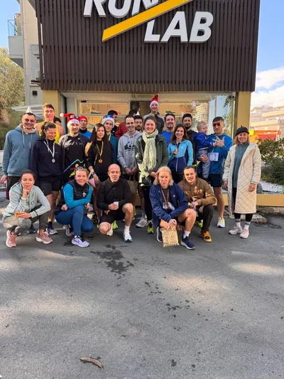 A photograph from the 2024 Limassol Santa Run.