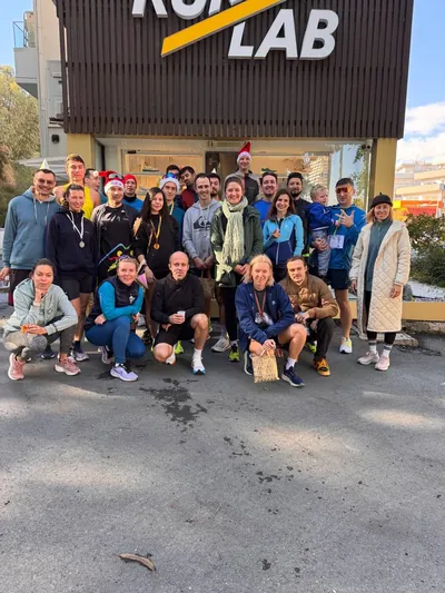 A photograph from the 2024 Limassol Santa Run.