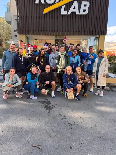 A photograph from the 2024 Limassol Santa Run.