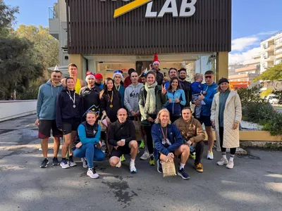 A photograph from the 2024 Limassol Santa Run.