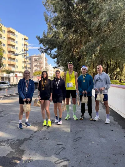 A photograph from the 2024 Limassol Santa Run.