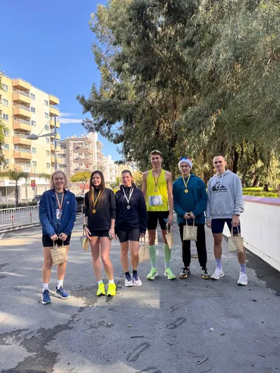 A photograph from the 2024 Limassol Santa Run.