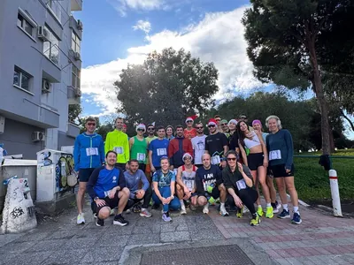 A photograph from the 2024 Limassol Santa Run.